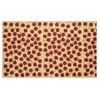 Tecido Teste padrão da pizza de Pepperoni