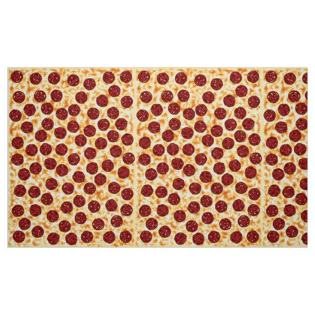 Tecido Teste padrão da pizza de Pepperoni (Fat Quarter)