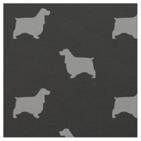 Teste padrão das silhuetas de cocker spaniel do