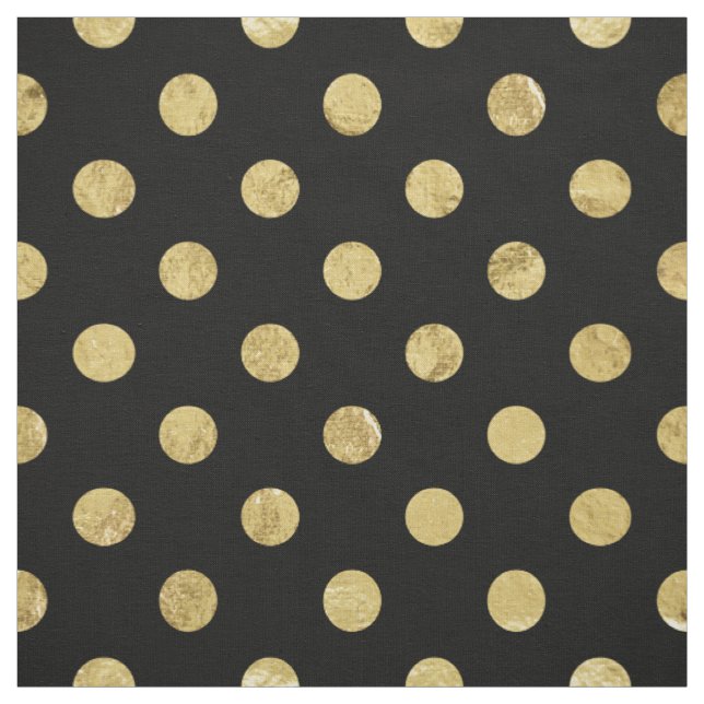Tecido Teste padrão de bolinhas elegante da folha Dourado (Modelo)