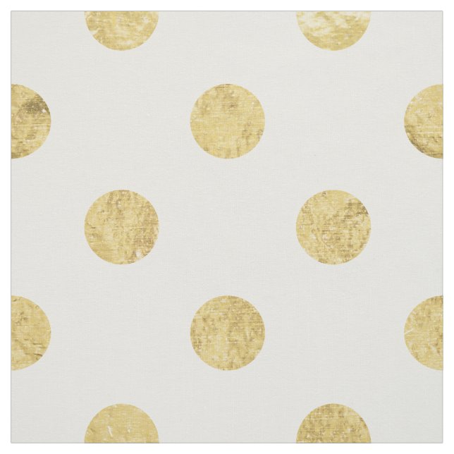 Tecido Teste padrão de bolinhas elegante da folha Dourado (Modelo)