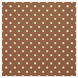 Tecido Teste padrão de bolinhas manchado de creme chique