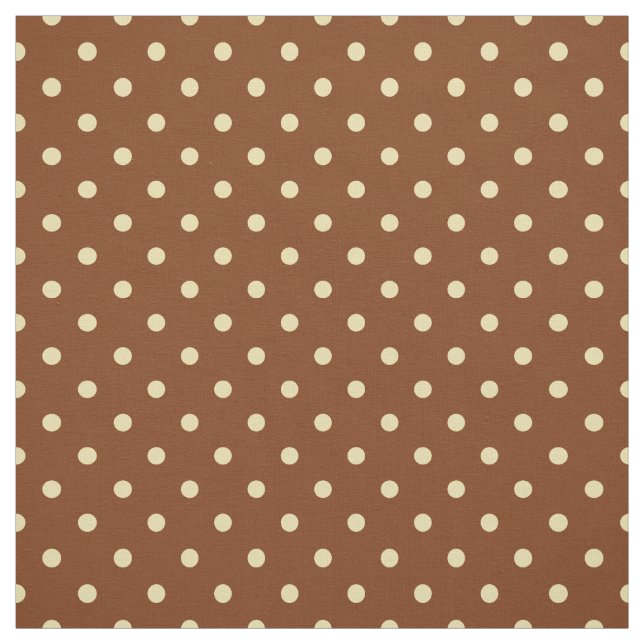 Tecido Teste padrão de bolinhas manchado de creme chique (Modelo)