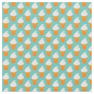 Tecido Teste padrão de creme do cone de Vanilla Ice