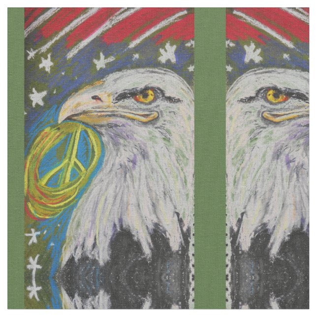 Tecido Teste padrão de Eagle da paz (Detalhe)