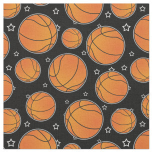 Tecido Teste padrão de estrela do basquetebol
