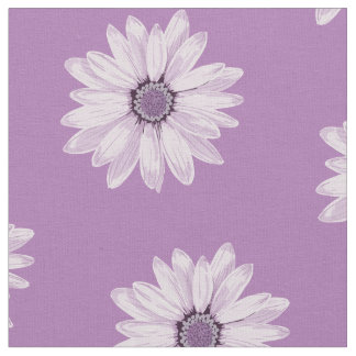 Tecido Teste padrão de flores roxo feminino floral