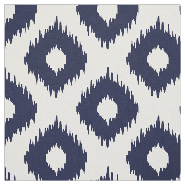 Tecido Teste padrão de Ikat do marinho (Modelo)