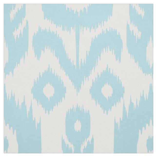 Tecido Teste padrão de Ikat dos azuis bebés (Modelo)