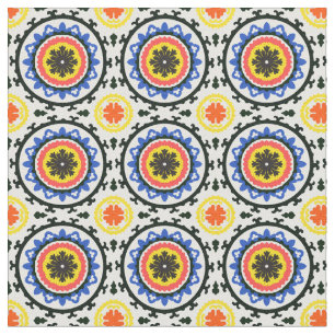 Tecido Teste padrão de Suzani