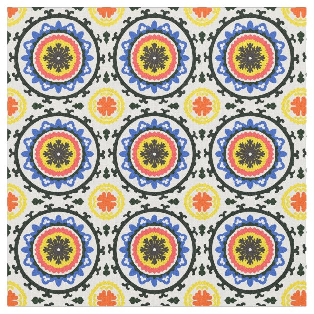 Tecido Teste padrão de Suzani (Detalhe)