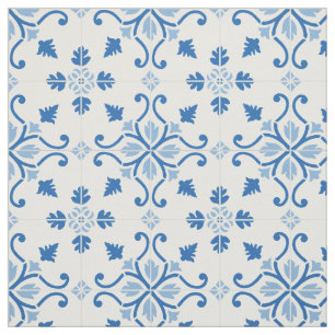 Tecido Teste padrão do azulejo de Azulejo do português 