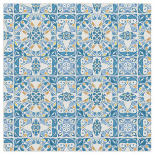 Tecido Teste padrão do azulejo do português