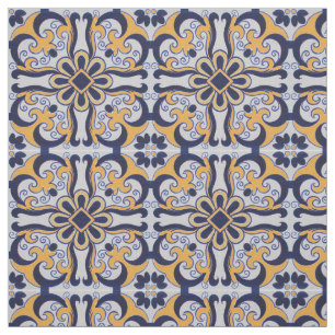 Tecido Teste padrão do azulejo do português