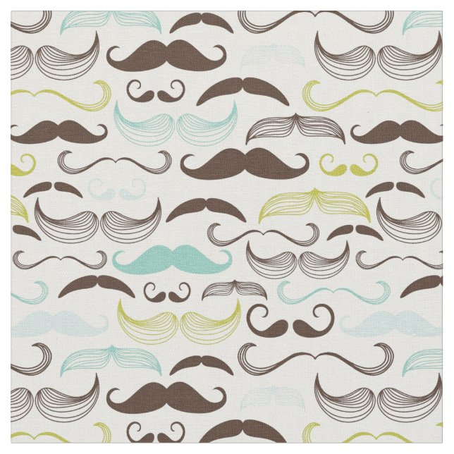 Tecido Teste padrão do bigode, estilo retro 2 (Detalhe)