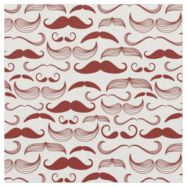 Tecido Teste padrão do bigode, estilo retro 3 (Detalhe)