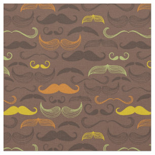 Tecido Teste padrão do bigode, estilo retro 5
