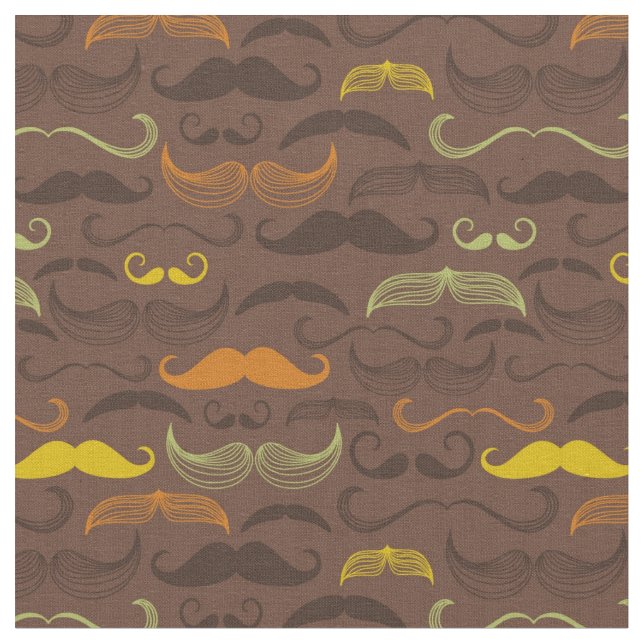 Tecido Teste padrão do bigode, estilo retro 5 (Detalhe)