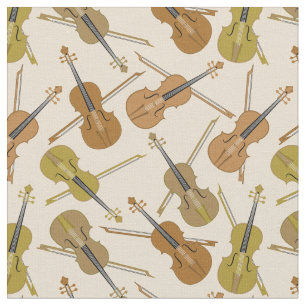 Tecido Teste padrão do impressão do violino