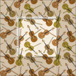 Tecido Teste padrão do impressão do violino