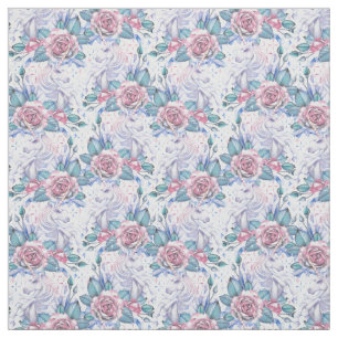 Tecido Teste padrão do rosa do rosa & do azul