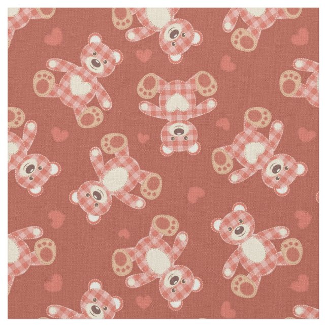 Tecido teste padrão dos retalhos do urso (Detalhe)