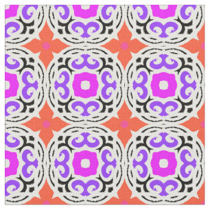 Tecido Teste padrão étnico com motivos marroquinos