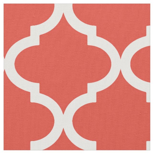 Tecido Teste padrão fino de Moraccan Quatrefoil do (Detalhe)
