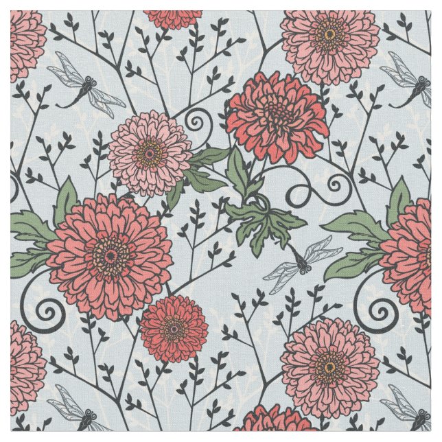 Tecido Teste padrão floral 3 (Detalhe)