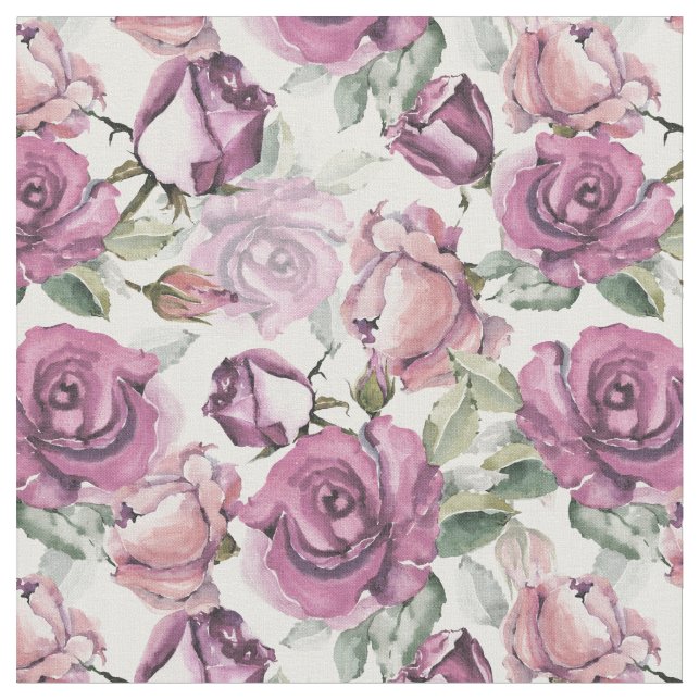 Tecido Teste padrão floral dos rosas boémios do rosa do (Detalhe)
