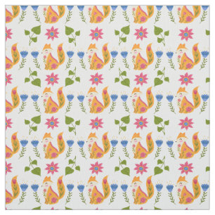 Tecido Teste padrão floral Foxy Pastel bonito