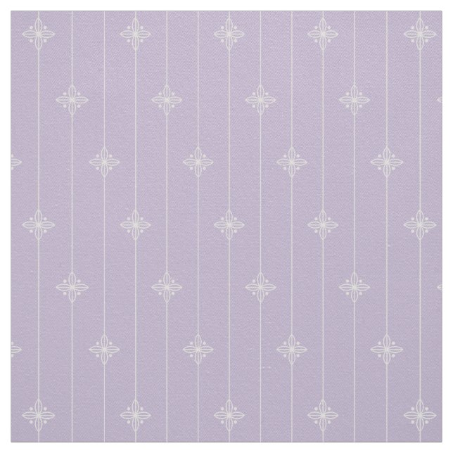 Tecido Teste padrão floral geométrico roxo Pastel (Modelo)