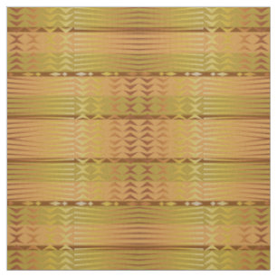 Tecido Teste padrão geométrico africano dourado étnico