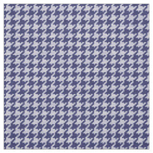 Tecido Teste padrão geométrico azul e branco de