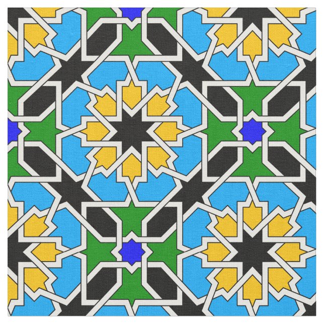 Tecido Teste padrão geométrico islâmico (Detalhe)