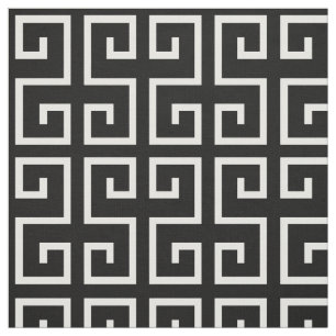 Tecido Teste padrão geométrico preto e branco