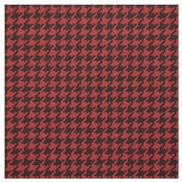 Tecido Teste padrão geométrico Textured preto vermelho de