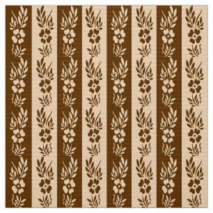 Tecido Teste padrão listrado retro floral