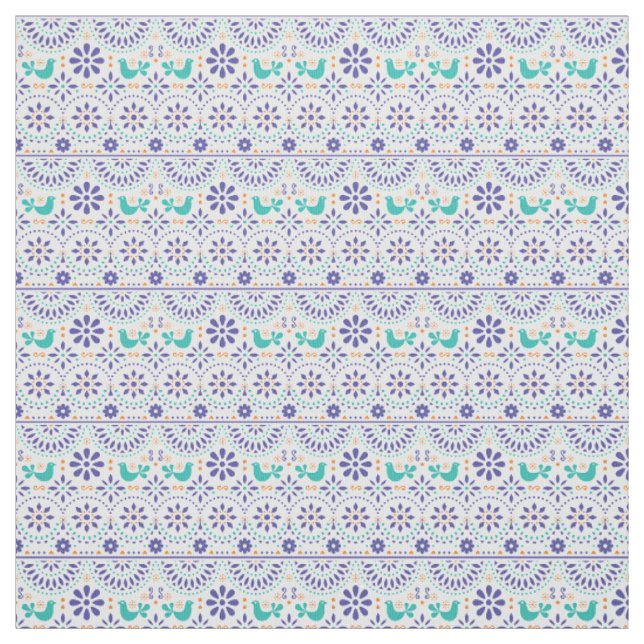 Tecido Teste padrão mexicano da arte popular do azulejo (Modelo)
