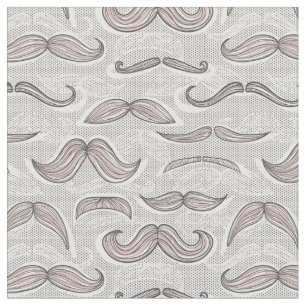 Tecido Teste padrão na moda do bigode