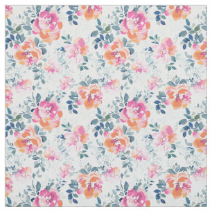Tecido Teste padrão pintado dos rosas