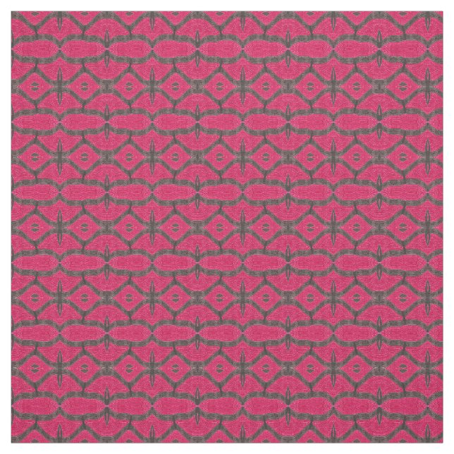 Tecido Teste padrão preto cor-de-rosa bonito (Modelo)