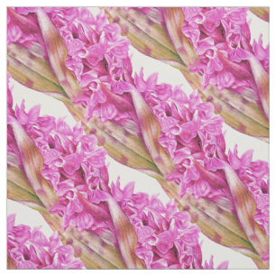 Tecido Teste padrão roxo botânico da arte da orquídea