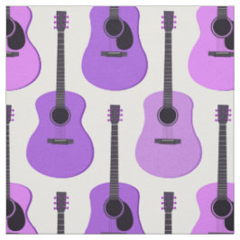 Tecido Teste padrão roxo das guitarra acústicas
