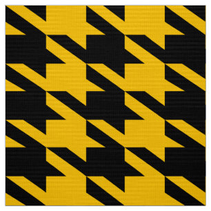 Tecido Teste padrão sem emenda preto & amarelo de