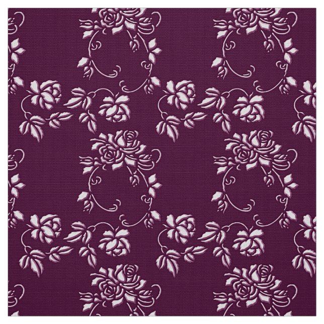 Tecido teste padrão sem emenda roxo floral (Modelo)