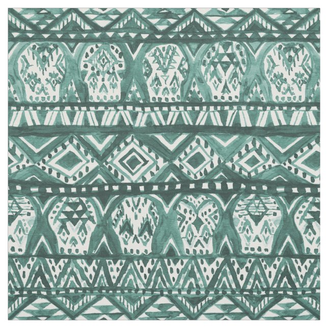 Tecido Teste padrão tribal de Boho do crânio asteca de (Modelo)