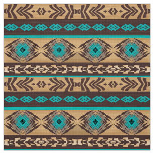 Tecido Teste padrão tribal étnico do sudoeste
