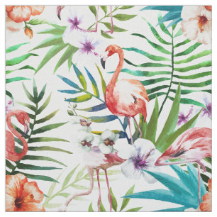 Tecido Teste padrão tropical do jardim da natureza do