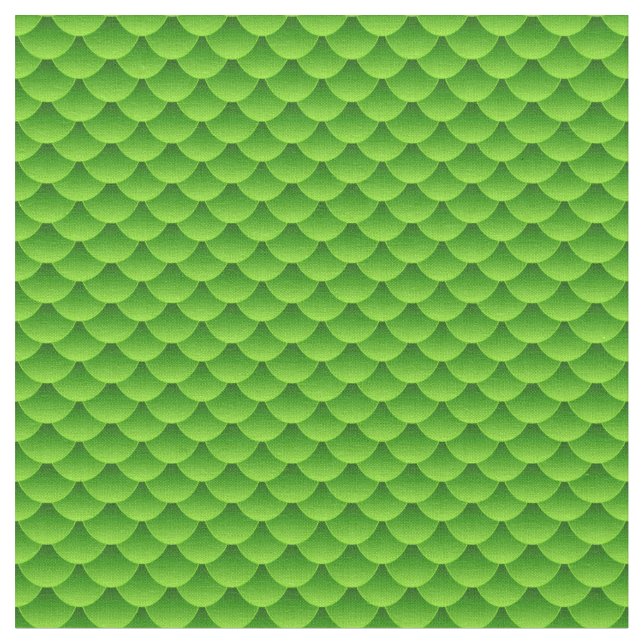 Tecido Teste padrão verde pequeno da escala de peixes (Detalhe)
